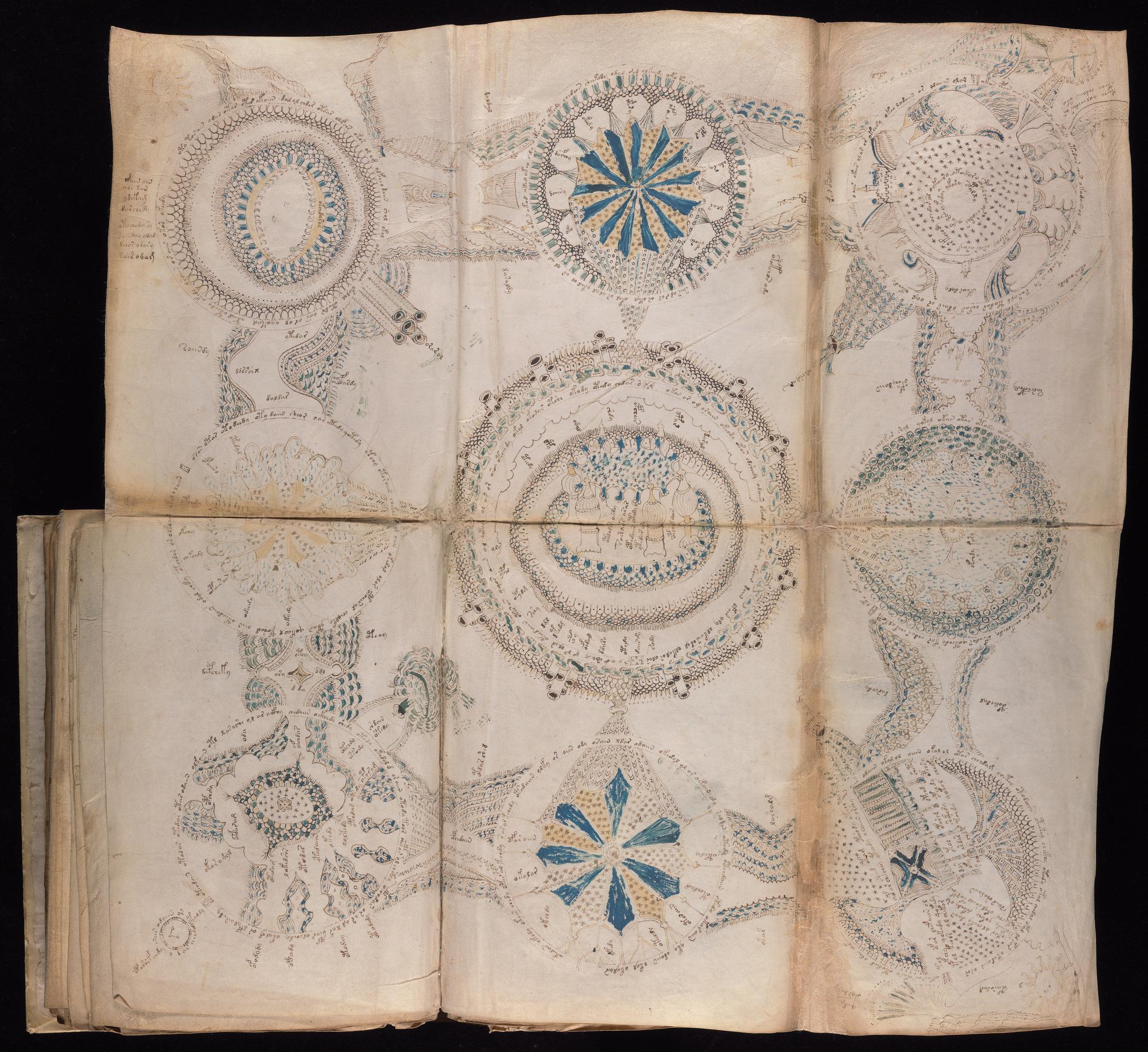 Voynich Manuscript folio f68r3 — Beinecke MS 408